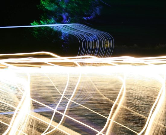 Abstract glowing lines showing energy and mental flow